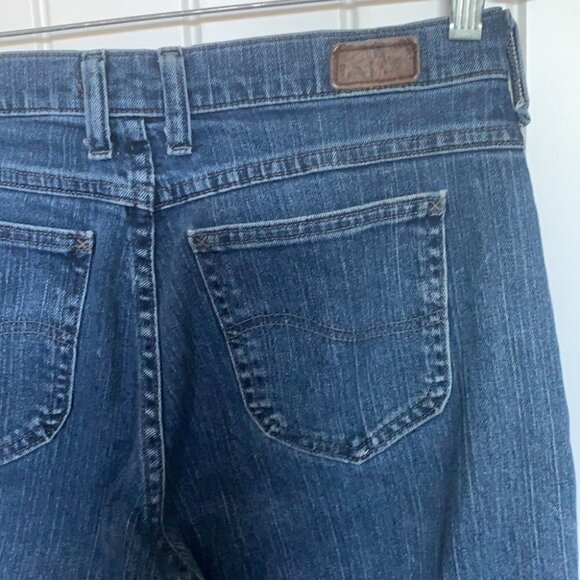 Lee Retro High Waist Straight Leg Jeans Women’s Sz 8 Medium Wash Classic Denim - Picture 4 of 14